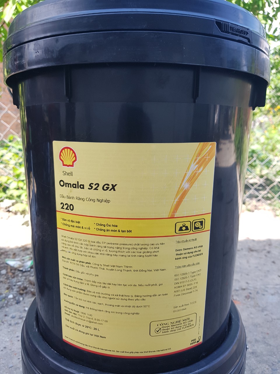 Địa chỉ bán dầu bánh răng Shell Omala S2 GX 220